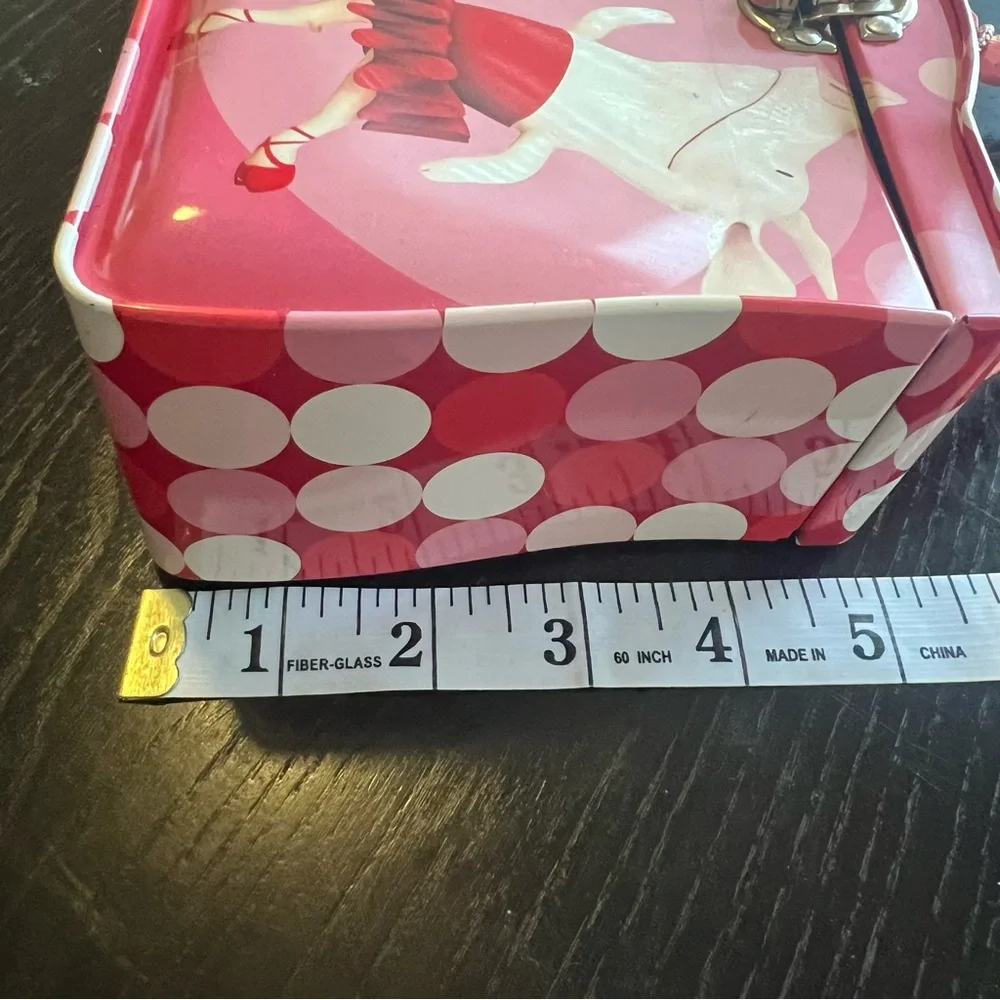 Pink 'Dream Big' Olivia Peppa Pig Style Metal Carry Case